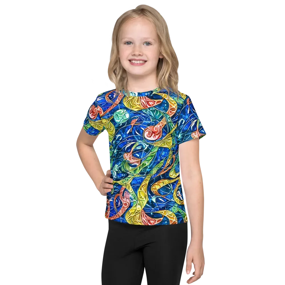 Sonic Tide on Kids Crew Neck T-Shirt — Front