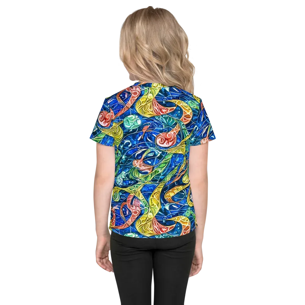 Sonic Tide on Kids Crew Neck T-Shirt — Back