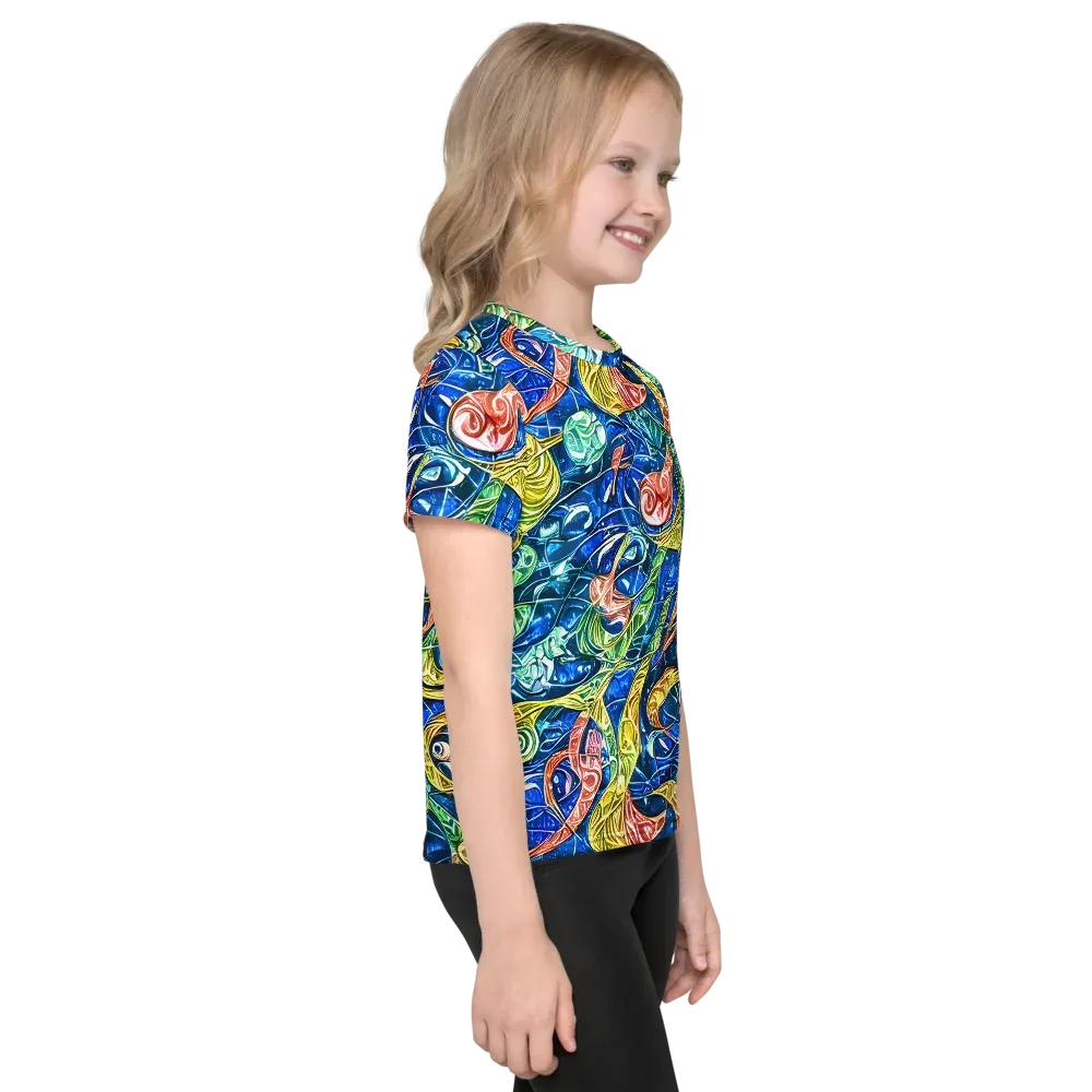 Sonic Tide on Kids Crew Neck T-Shirt — Right