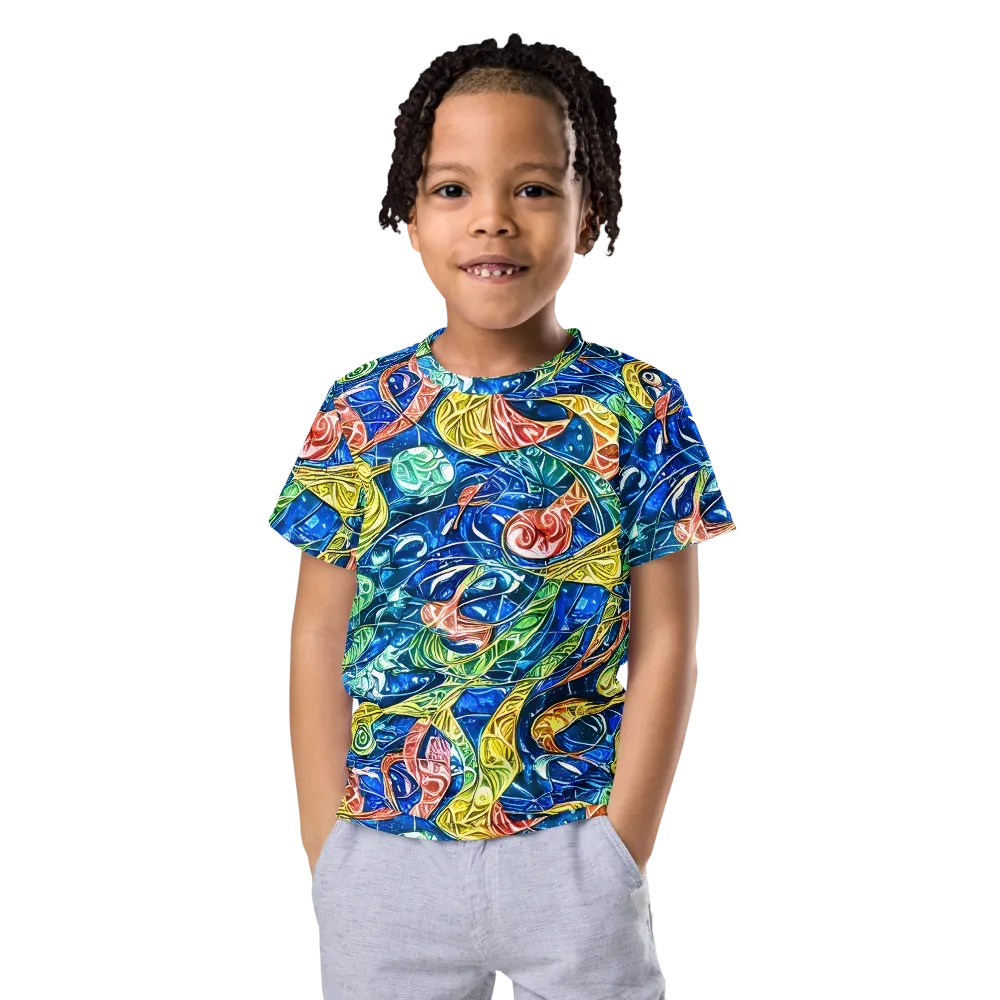 Sonic Tide on Kids Crew Neck T-Shirt — Front