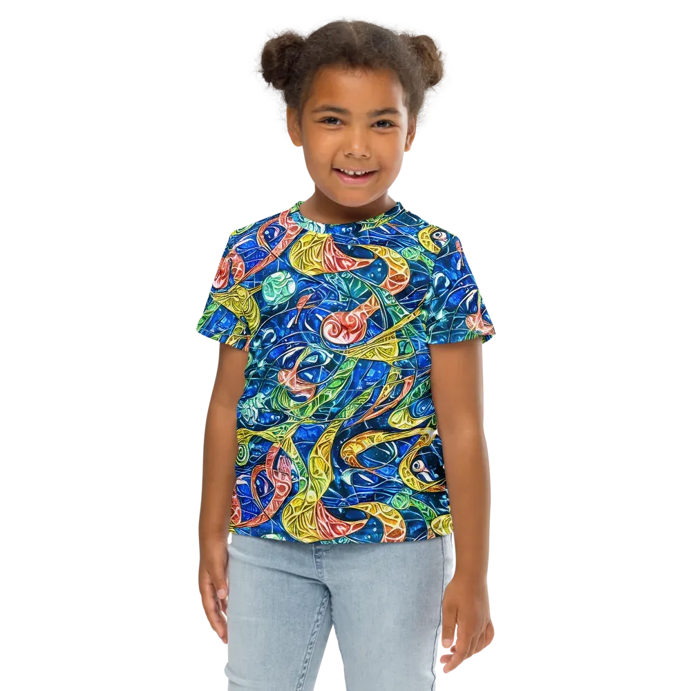 Sonic Tide on Kids Crew Neck T-Shirt — Front