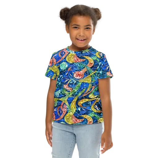 Sonic Tide on a Kids Crew Neck T-Shirt