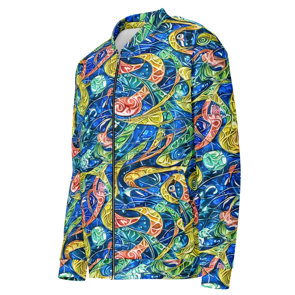 Sonic Tide on Bomber Jacket — Left Front