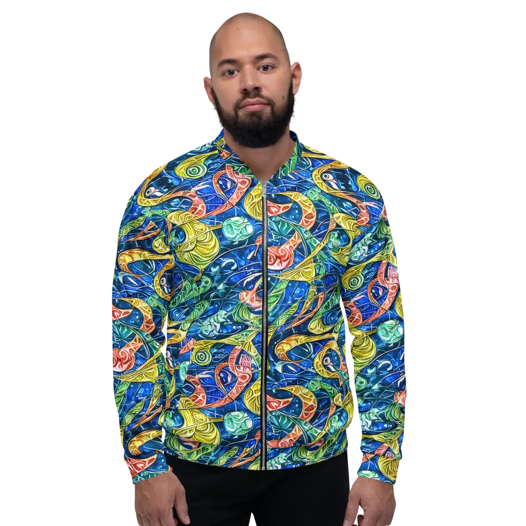 Sonic Tide on Bomber Jacket — Front