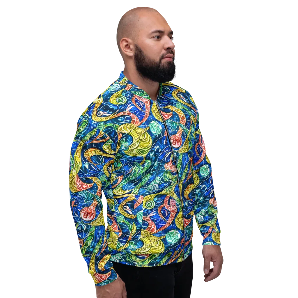 Sonic Tide on Bomber Jacket — Right