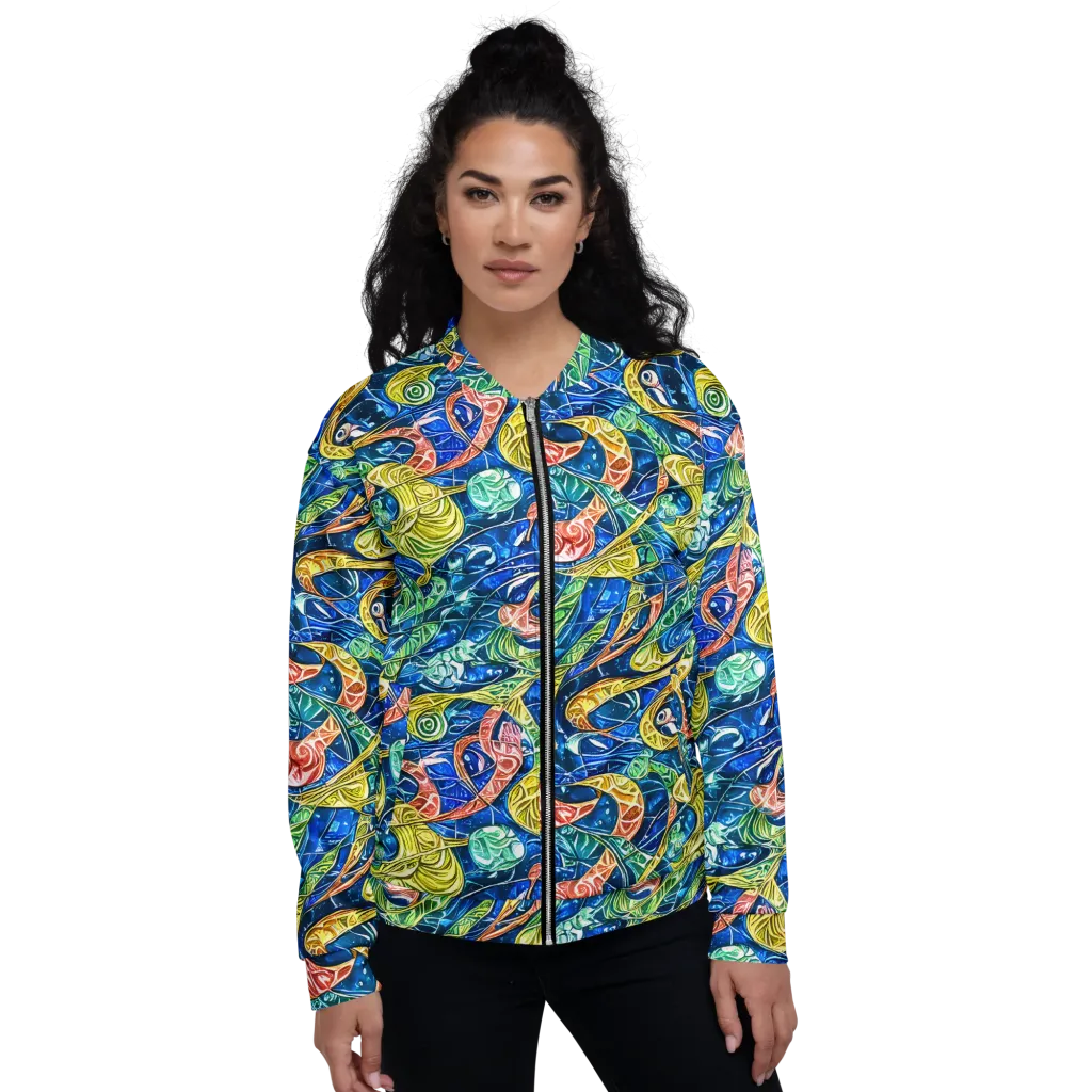 Sonic Tide on Bomber Jacket — Front