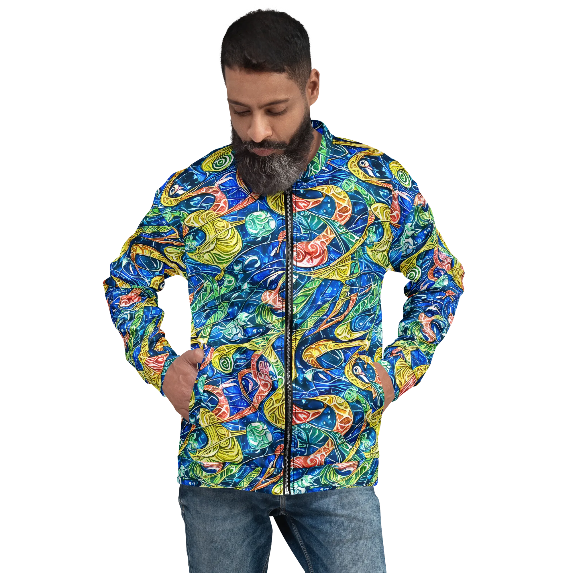 Sonic Tide on Bomber Jacket — Front