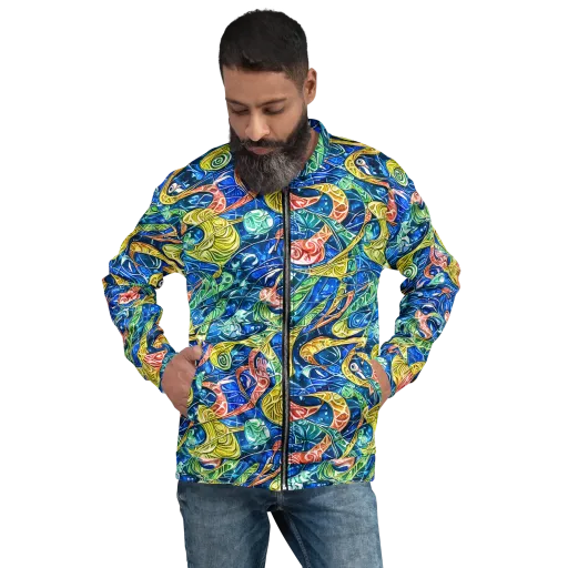 Sonic Tide on a Bomber Jacket