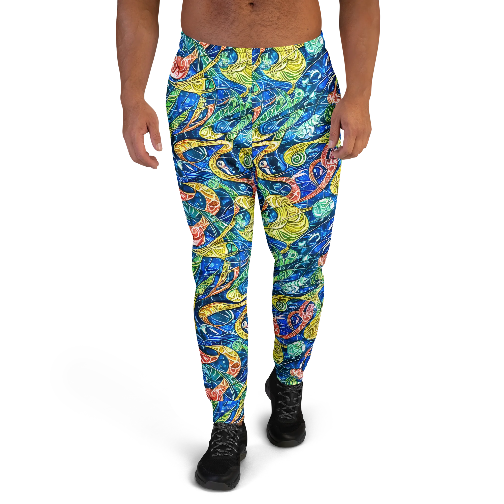 Sonic Tide on Men's Joggers — Front
