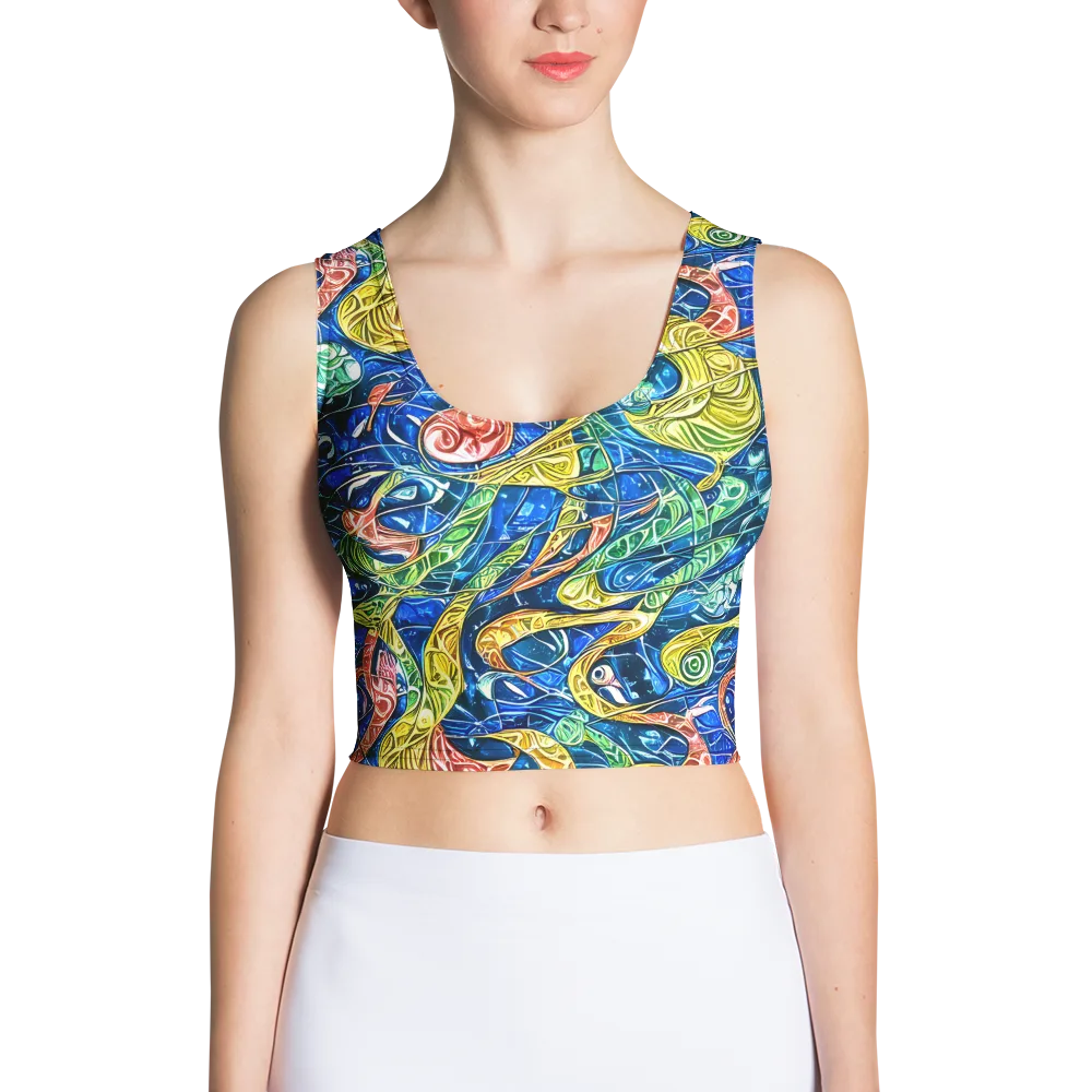 Sonic Tide on Crop Top — Front