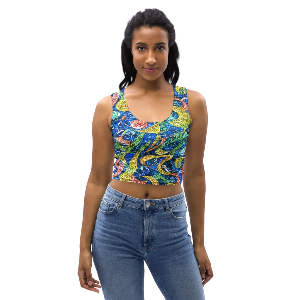 Sonic Tide on Crop Top — Front