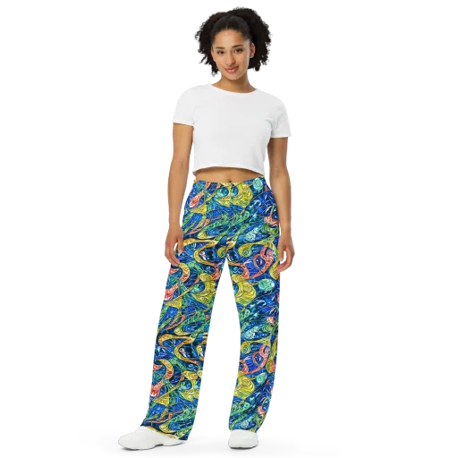 Sonic Tide on a Wide-Leg Pants