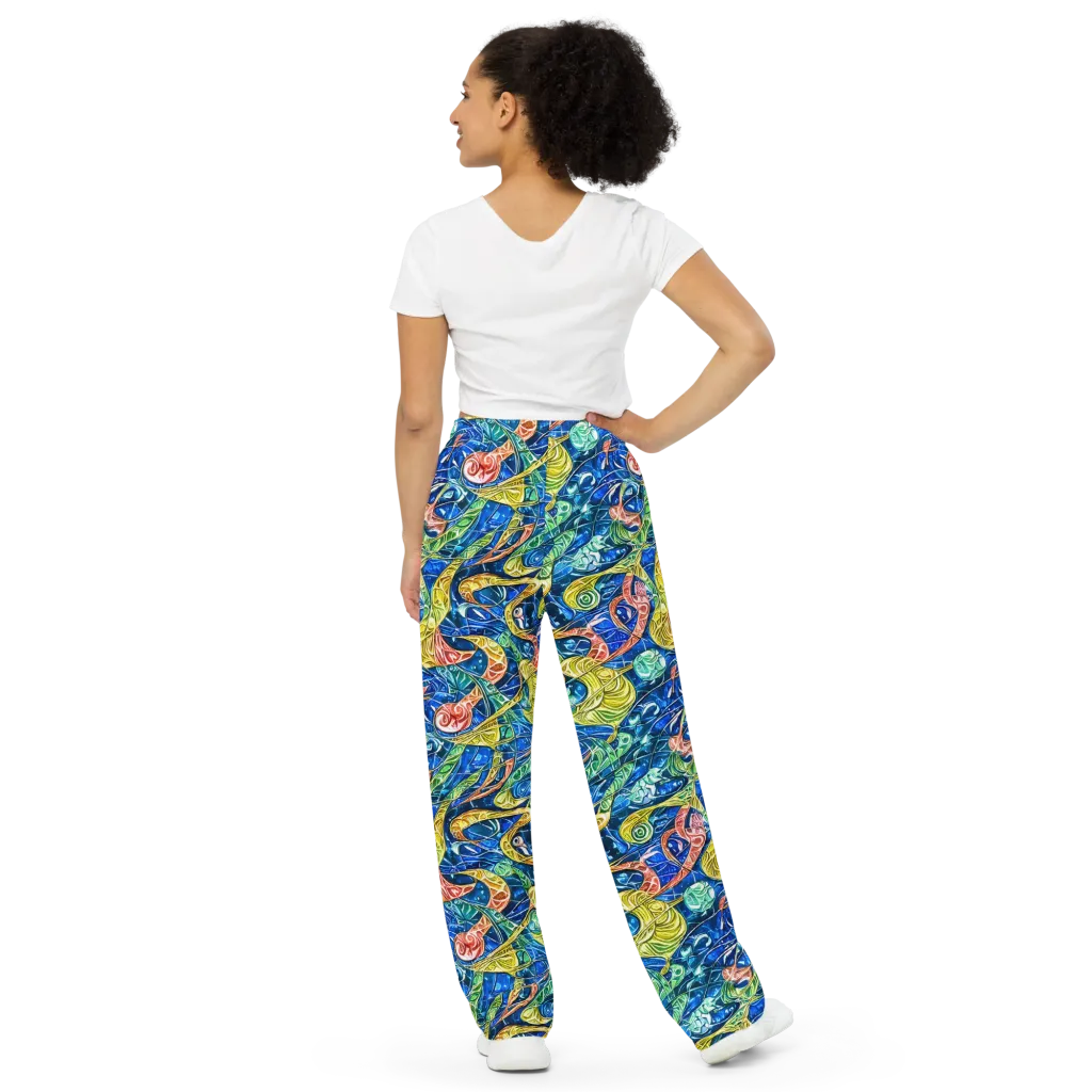Sonic Tide on Wide-Leg Pants — Back