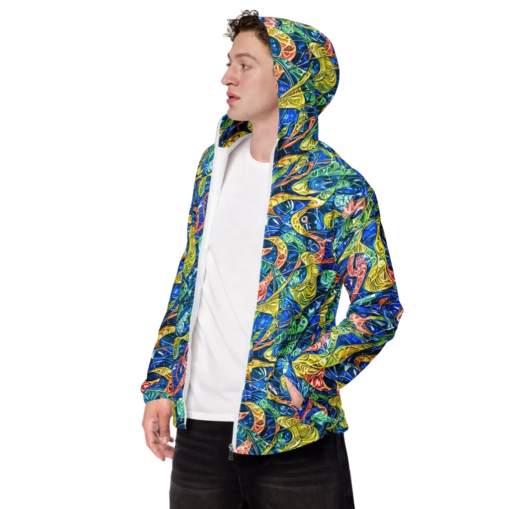 Sonic Tide on Men's Windbreaker — Left Front