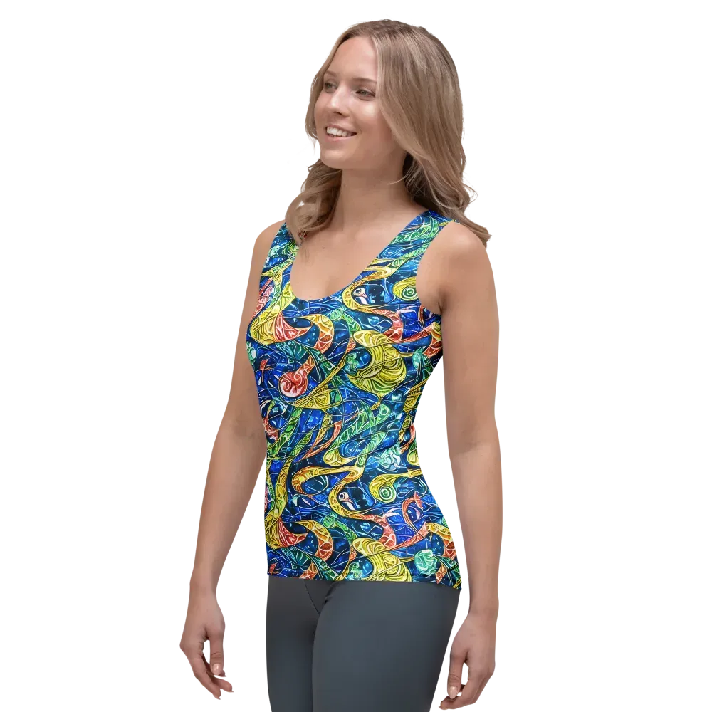 Sonic Tide on Women's Tank Top — Left Front