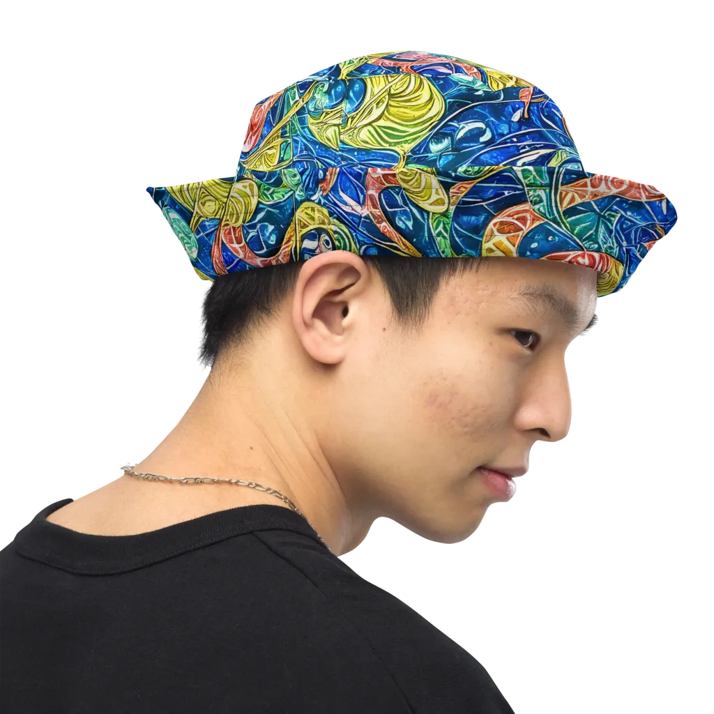 Sonic Tide on Reversible Bucket Hat — Right Outside