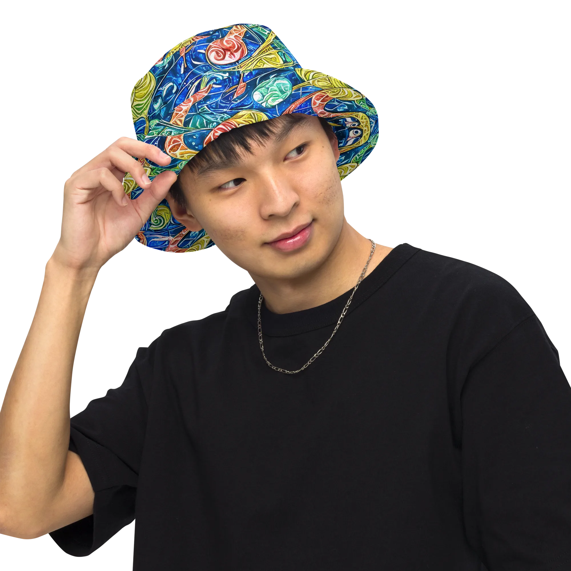 Sonic Tide on Reversible Bucket Hat — Front Inside