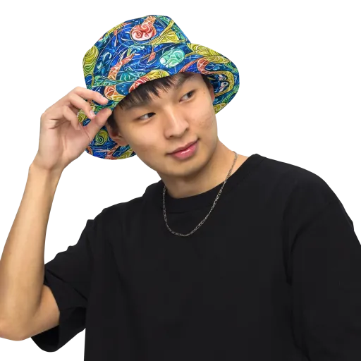 Sonic Tide on a Reversible Bucket Hat