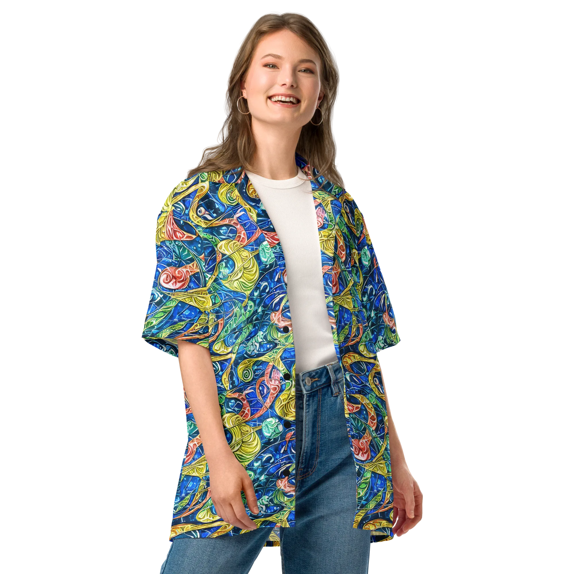 Sonic Tide on Button Shirt — Front