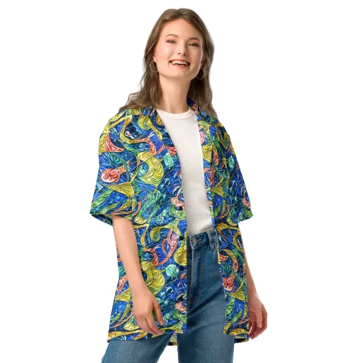 Sonic Tide on a Button Shirt