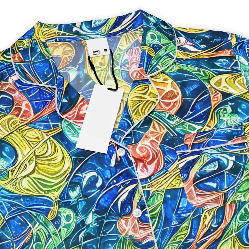 Sonic Tide on Women's Short Sleeve Pajama Top — Product details