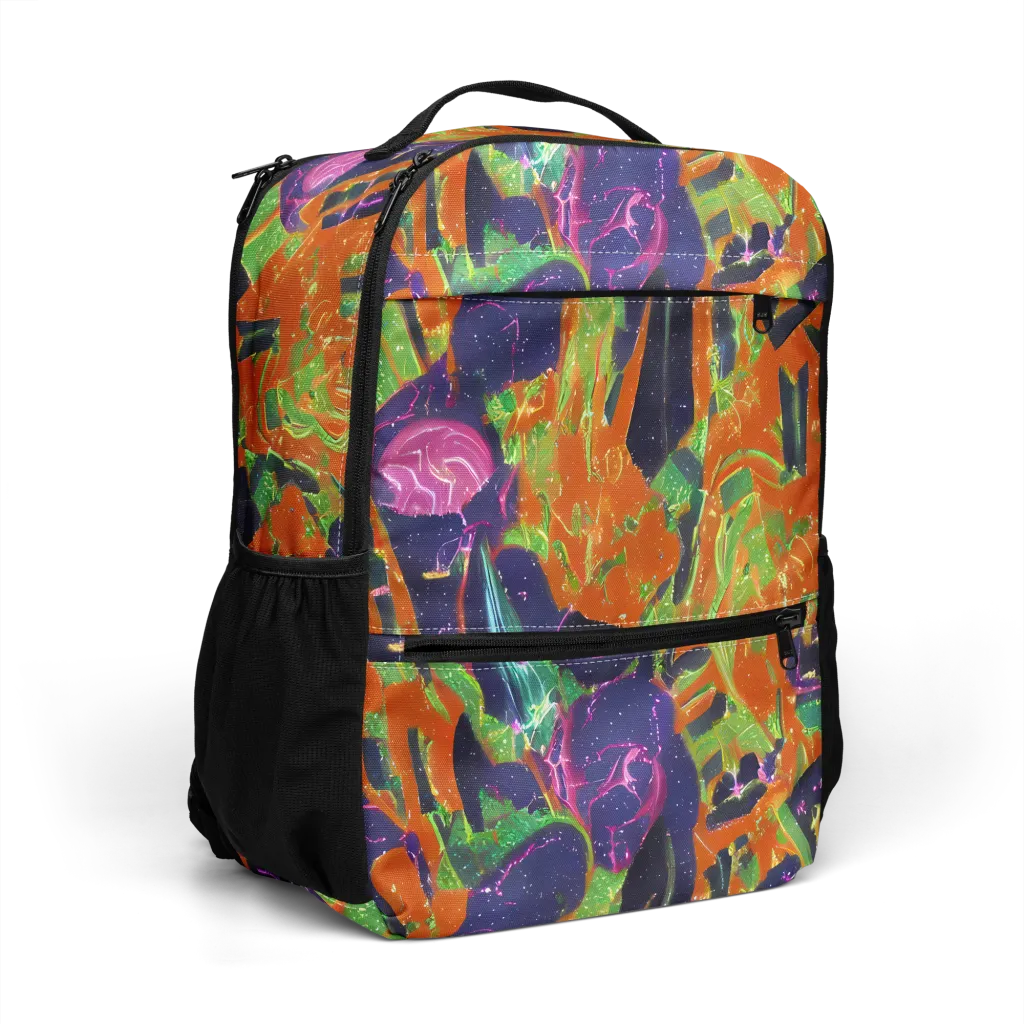 Starlit Static on Utility Backpack — Right Front