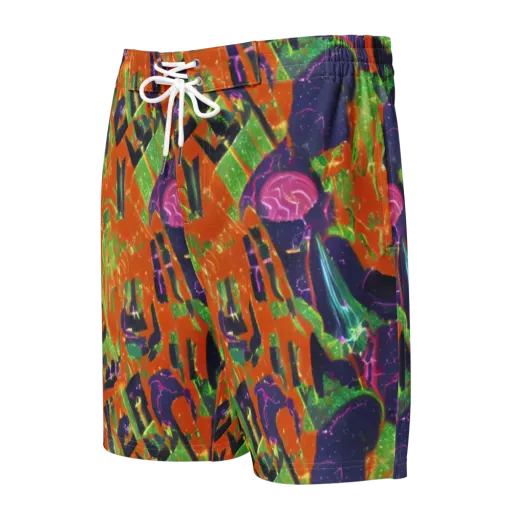 Starlit Static on a Men's Board Shorts