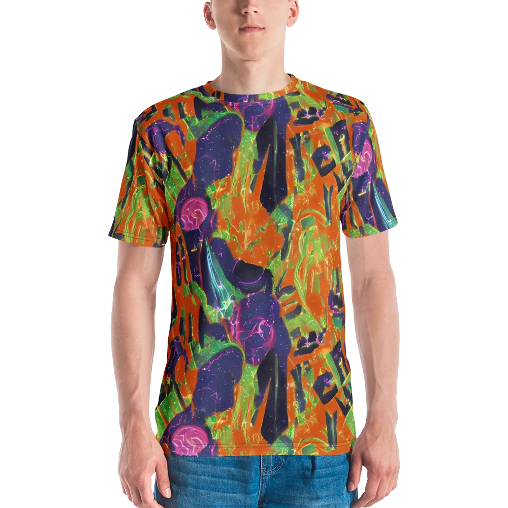 Starlit Static on Men's Crew Neck T-Shirt — Front