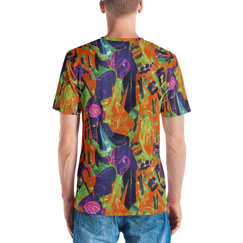 Starlit Static on Men's Crew Neck T-Shirt — Back