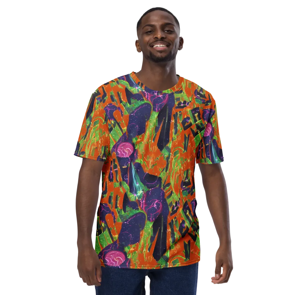 Starlit Static on Men's Crew Neck T-Shirt — Front
