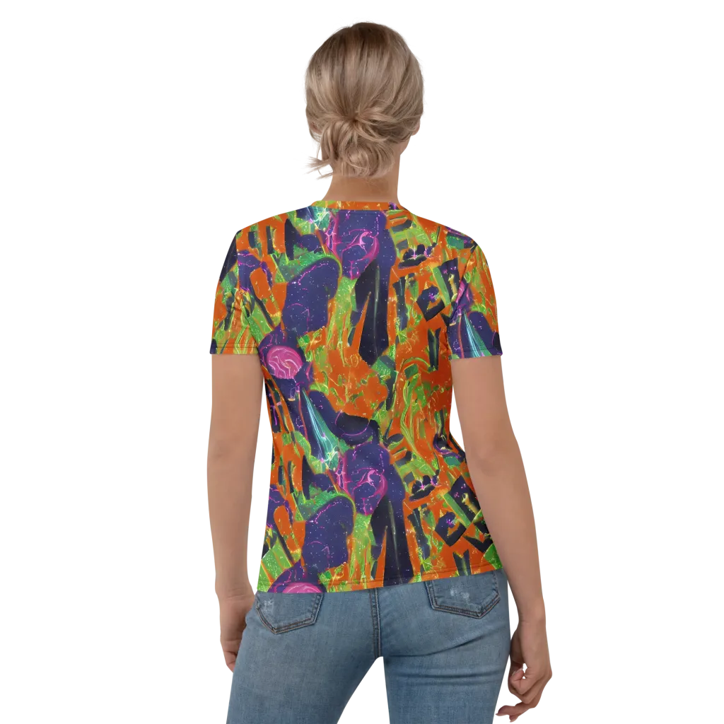 Starlit Static on Women's Crew Neck T-Shirt — Back