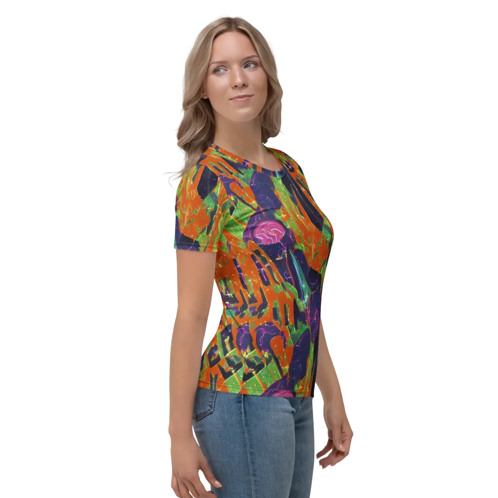 Starlit Static on Women's Crew Neck T-Shirt — Right