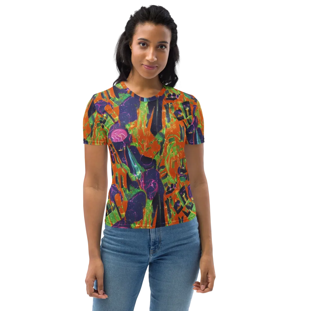 Starlit Static on Women's Crew Neck T-Shirt — Front
