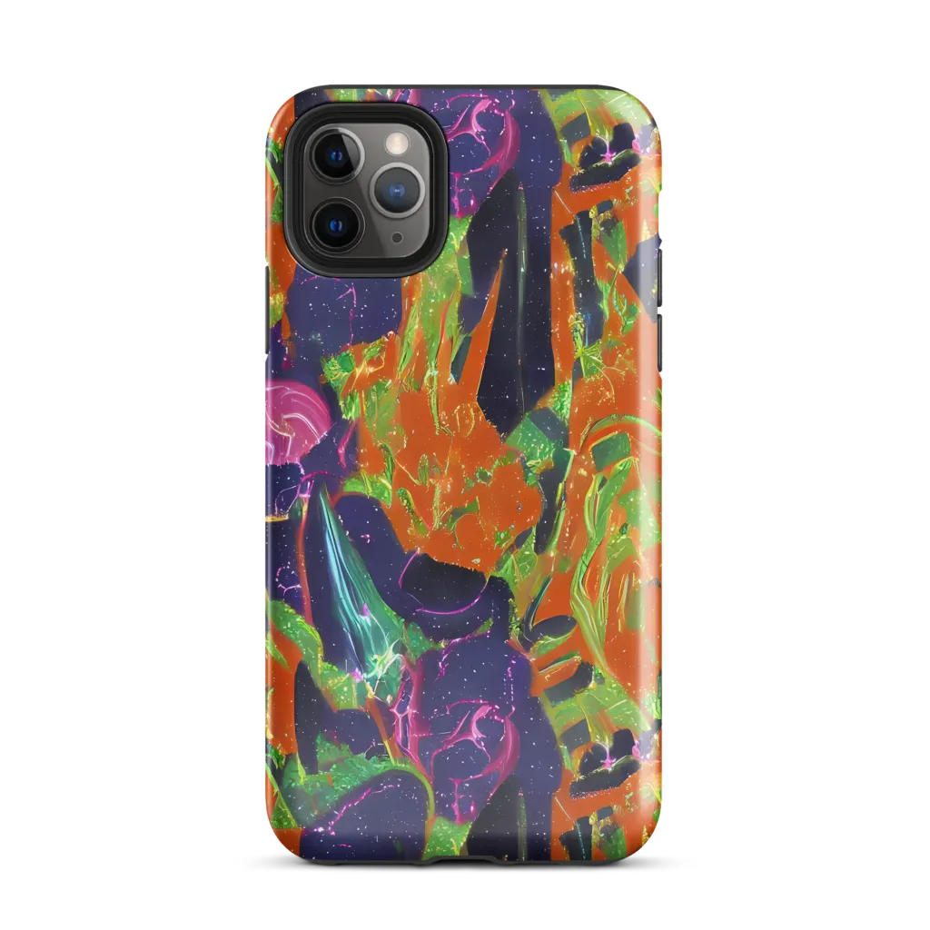 Starlit Static on Tough Case for iPhone® — Front