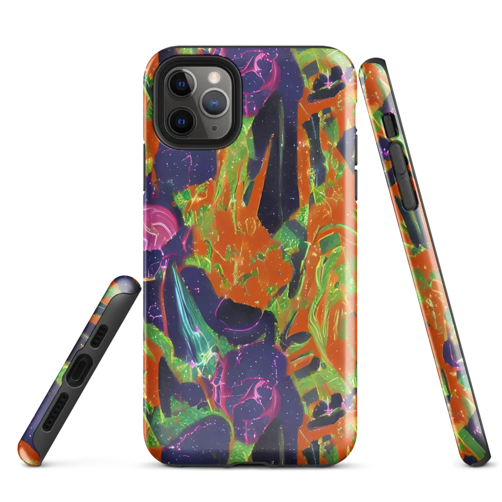 Starlit Static on Tough Case for iPhone® — Front