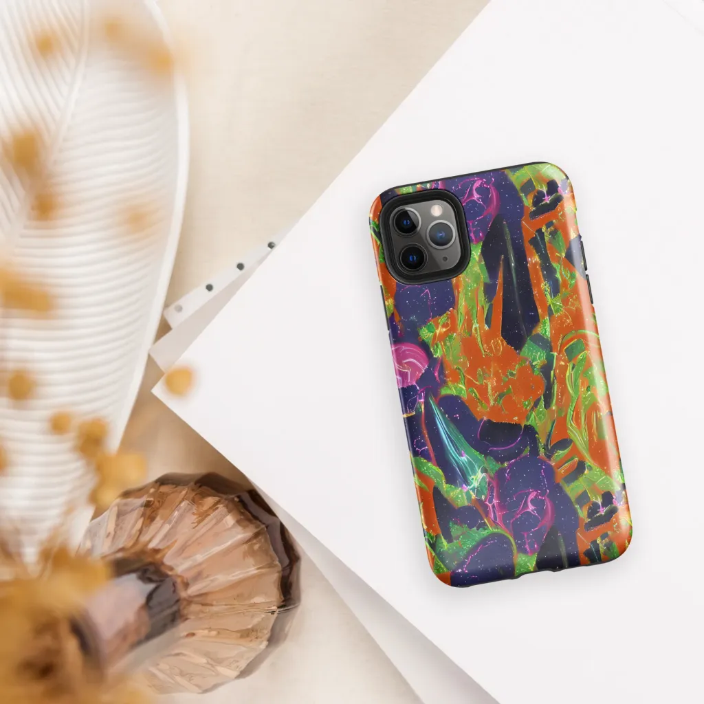 Starlit Static on Tough Case for iPhone® — Front