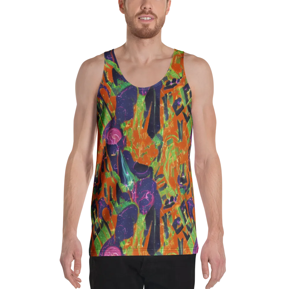 Starlit Static on Men's Tank Top — Front