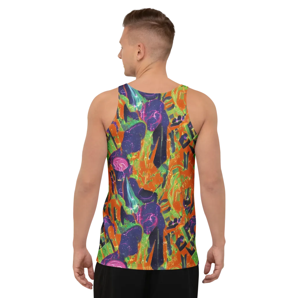 Starlit Static on Men's Tank Top — Back