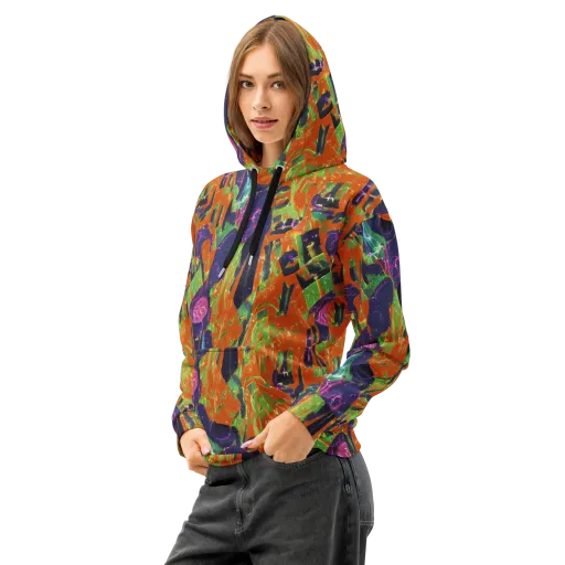 Starlit Static on a Cotton Hoodie