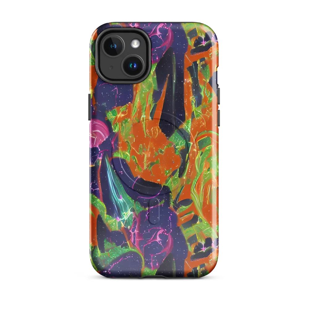 Starlit Static on MagSafe Tough Case for iPhone® — Front