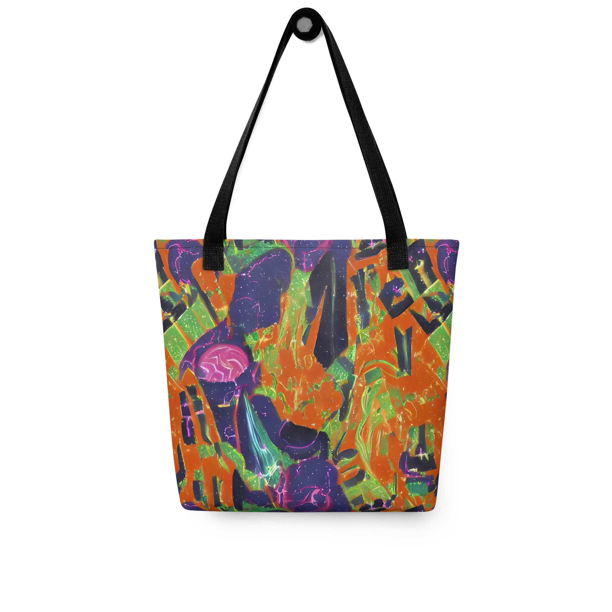 Starlit Static on Tote Bag — Front