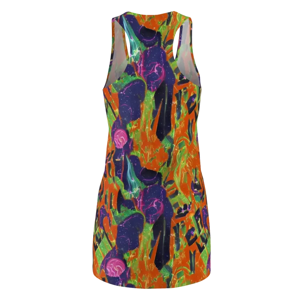 Starlit Static on Racerback Dress — Back