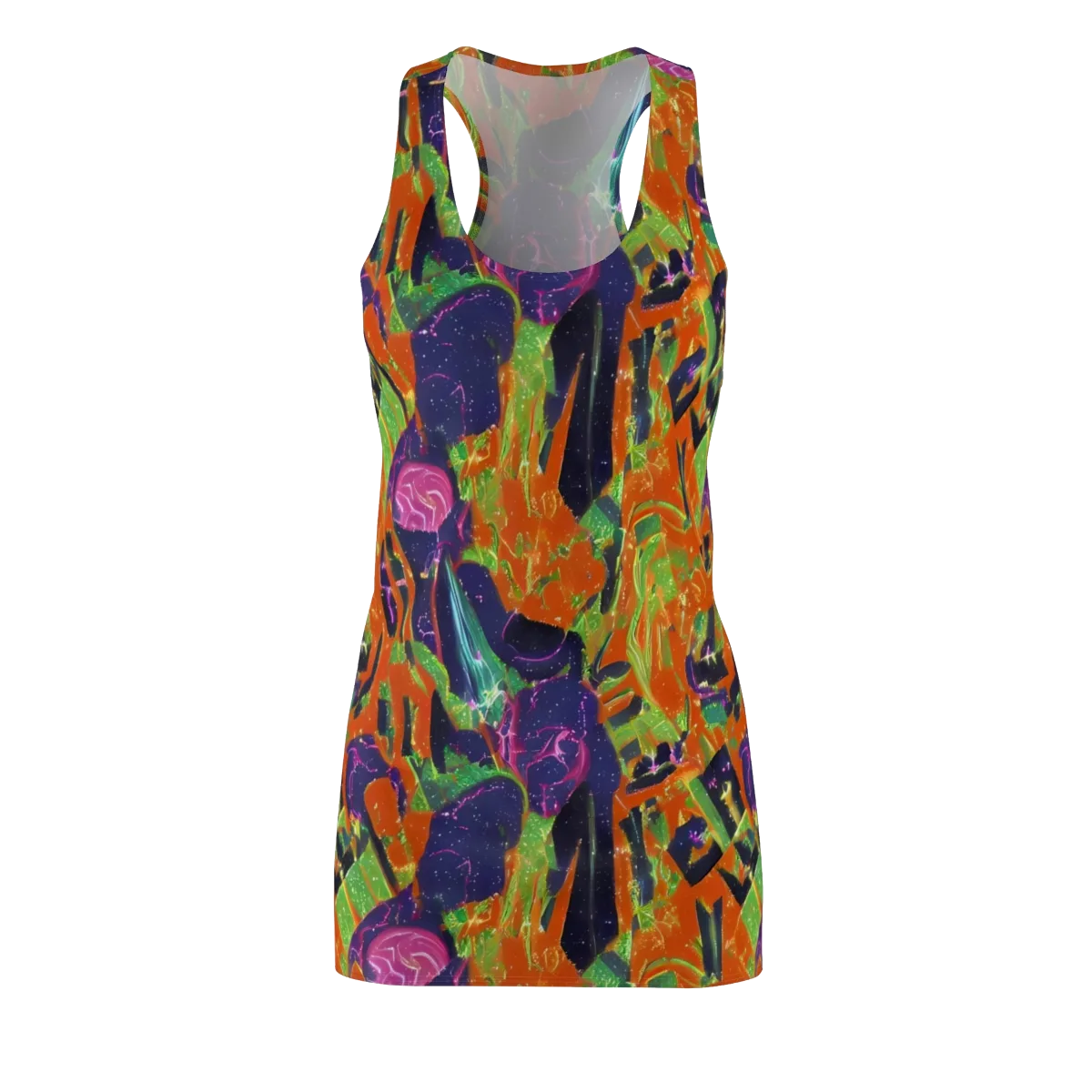 Starlit Static on Racerback Dress — Front