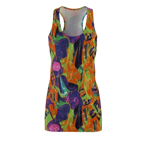 Starlit Static on a Racerback Dress