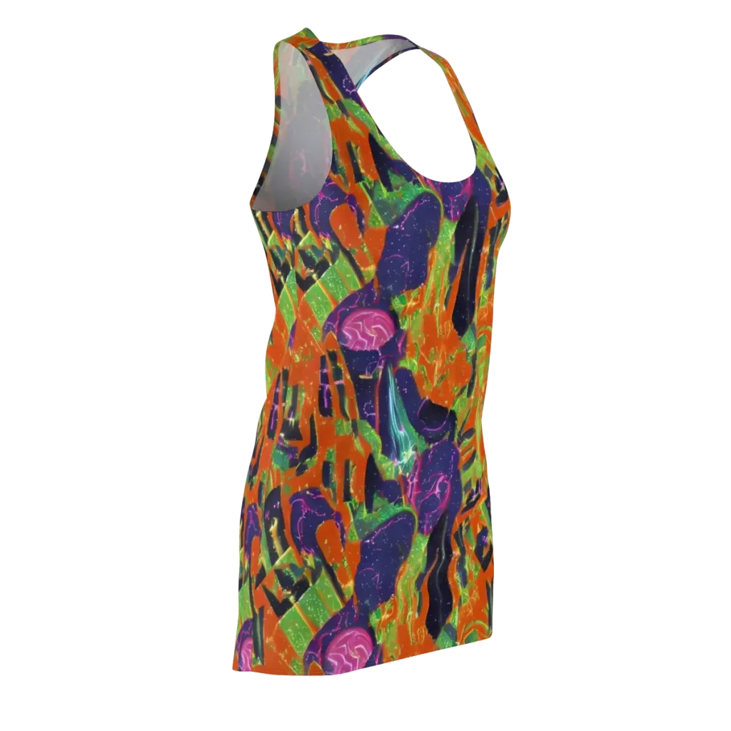Starlit Static on Racerback Dress — Front Side