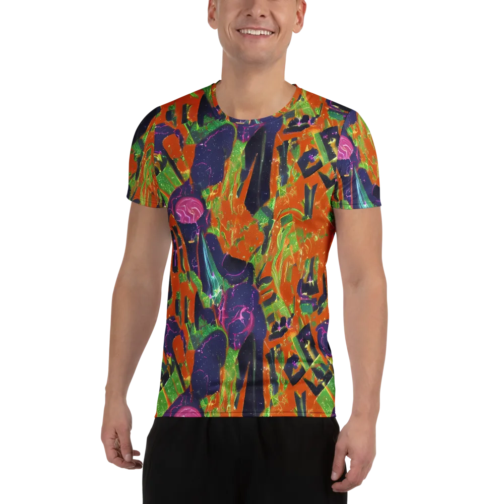 Starlit Static on Men's Athletic T-Shirt — Front