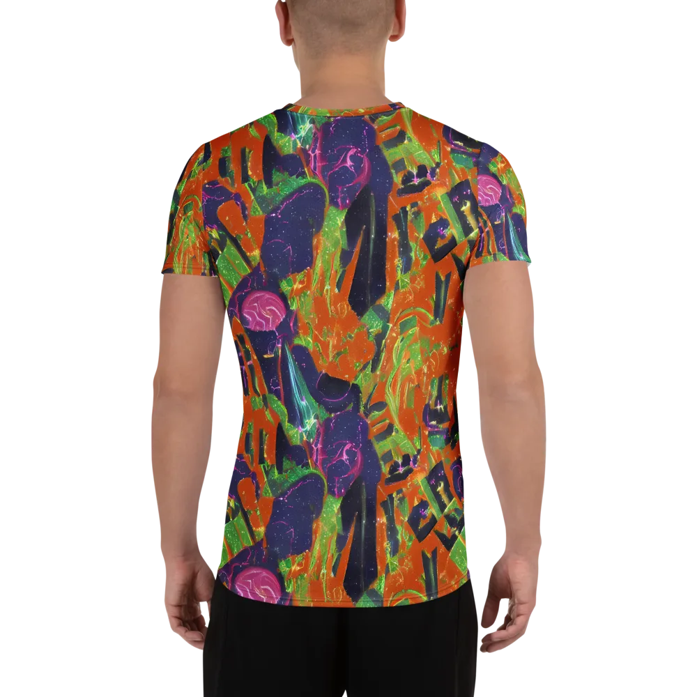 Starlit Static on Men's Athletic T-Shirt — Back