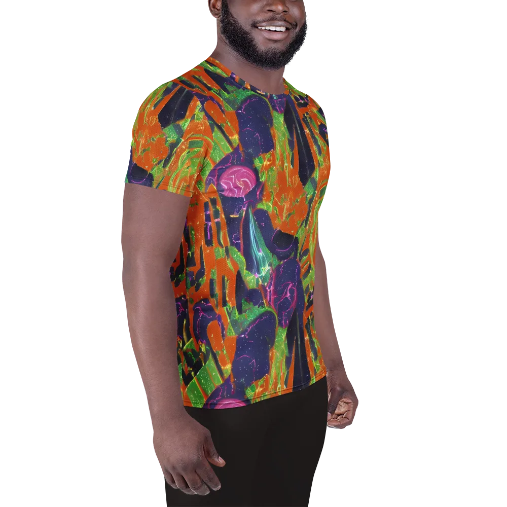 Starlit Static on Men's Athletic T-Shirt — Right