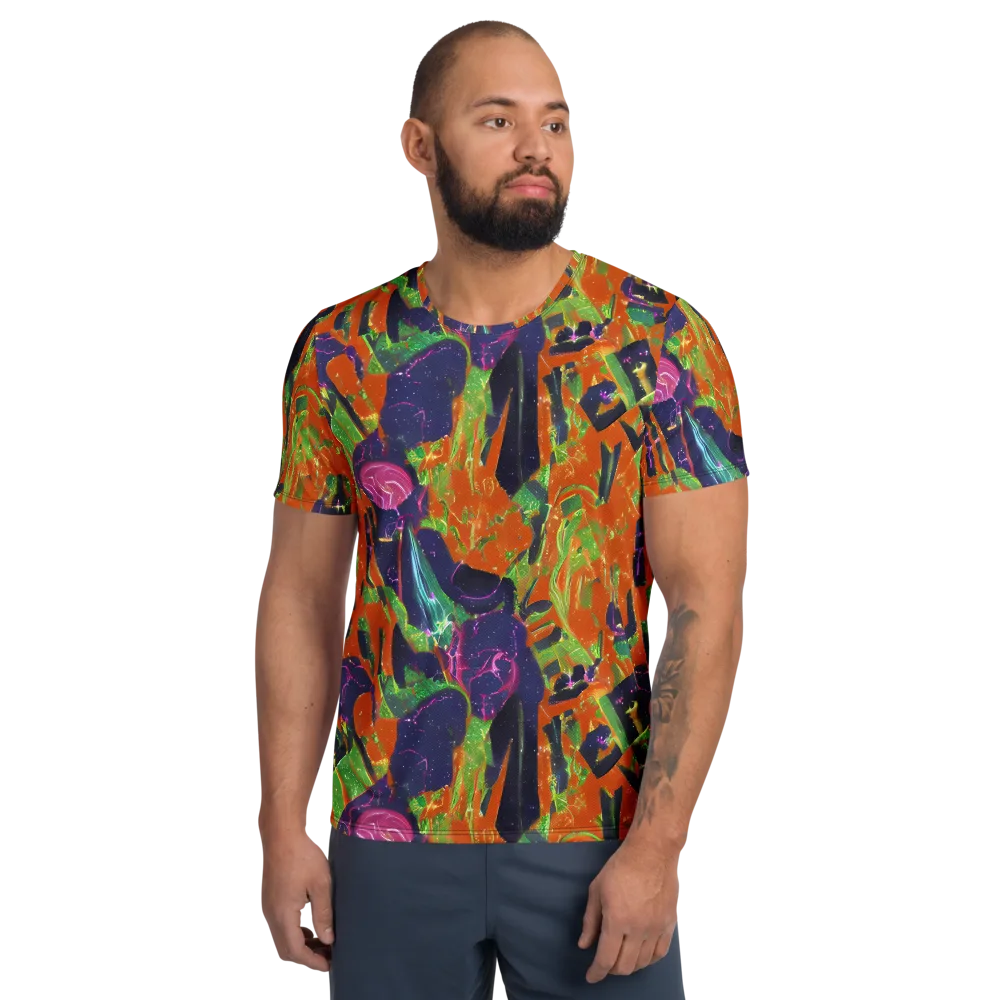Starlit Static on Men's Athletic T-Shirt — Front