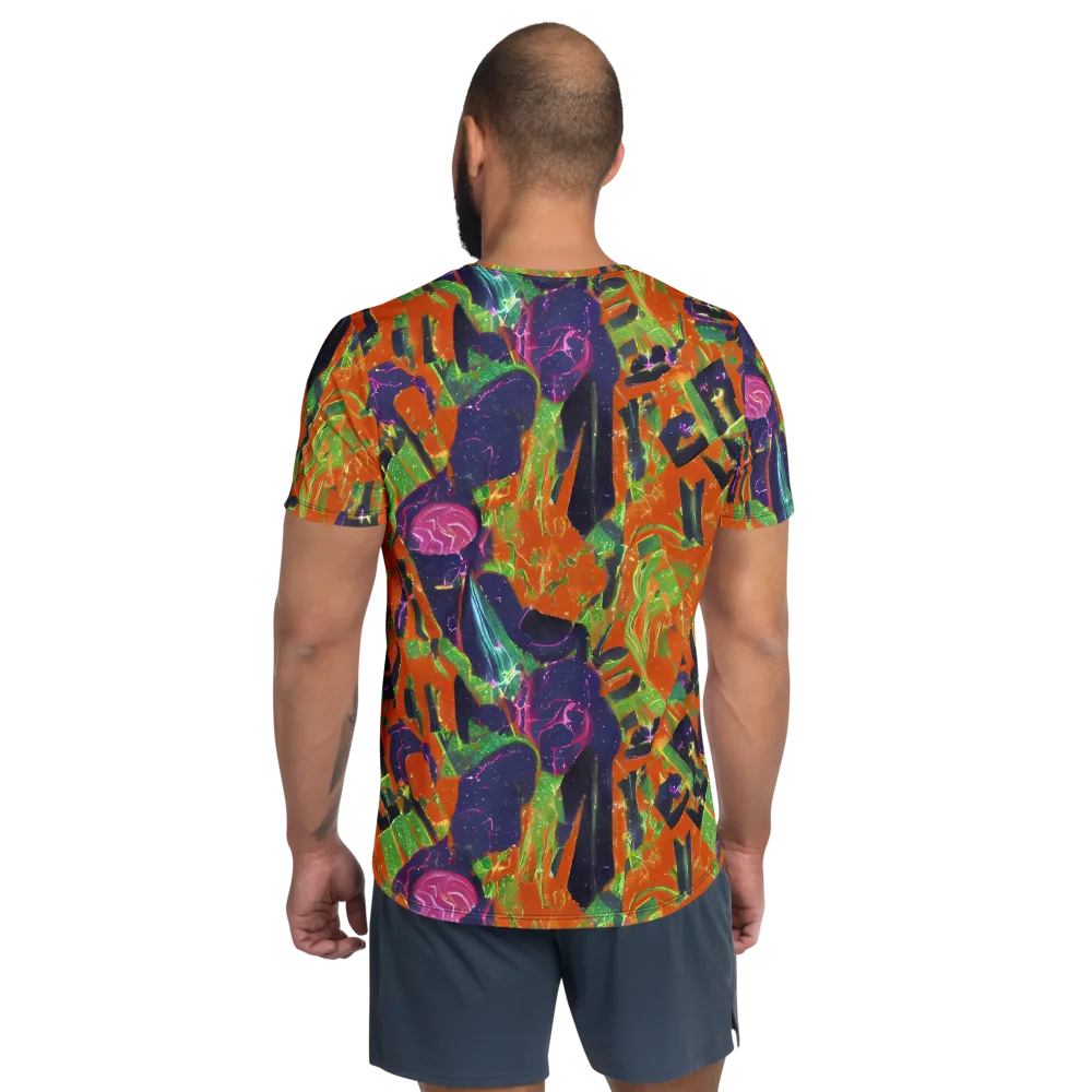 Starlit Static on Men's Athletic T-Shirt — Back